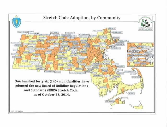 Massachusetts Stretch Energy Code Towns
